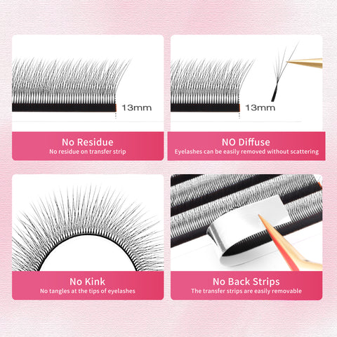 XIUSUZAKI Slanted 5-Leaf Clover Lash Extensions