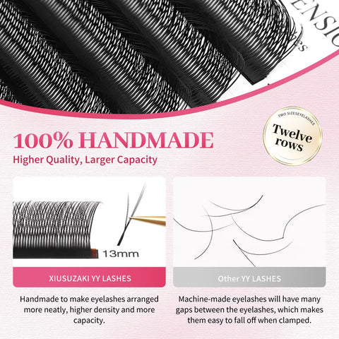 XIUSUZAKI Slanted YY Lash Extensions