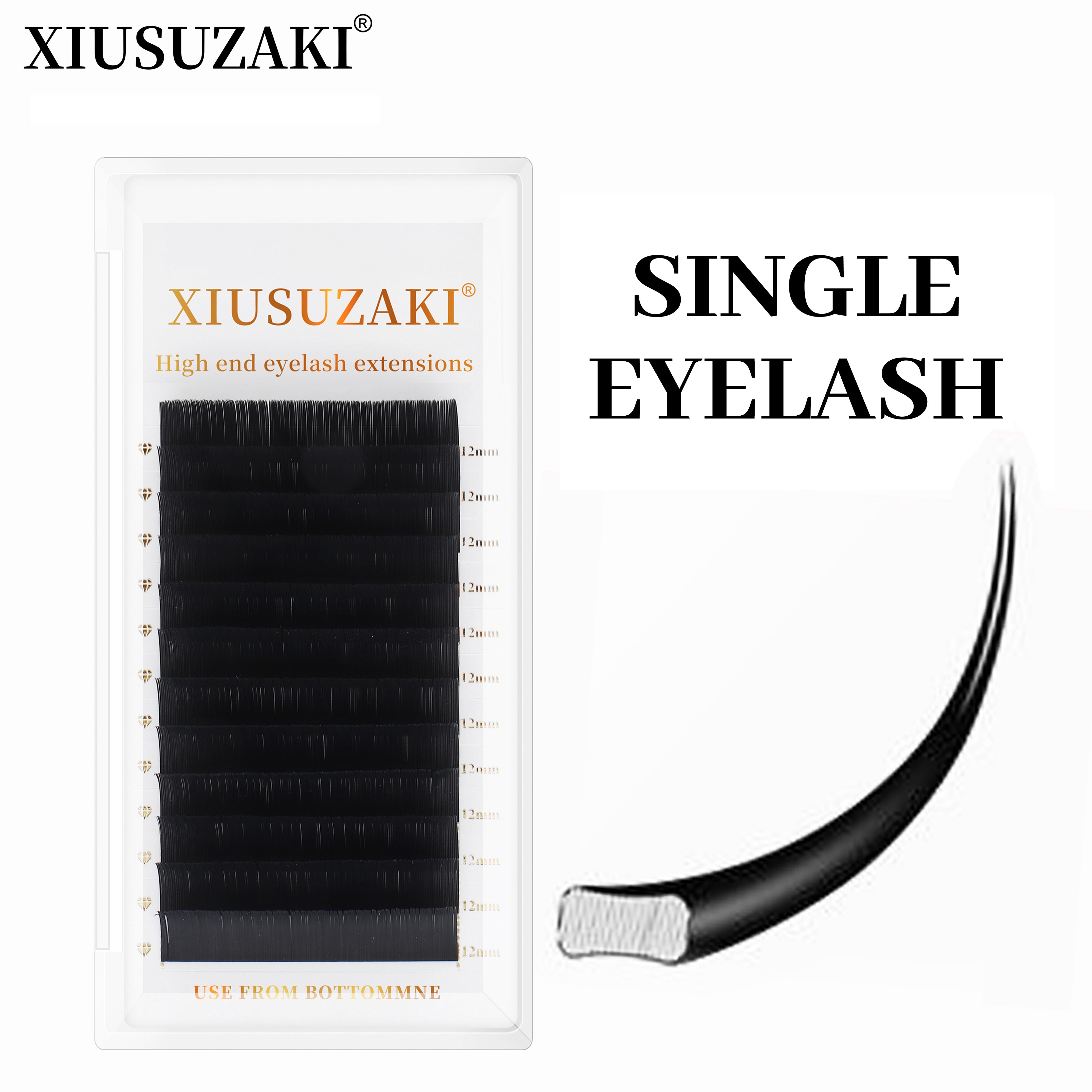 Yy Shape Premium Matte Black Individual Eyelash Extension Handmade