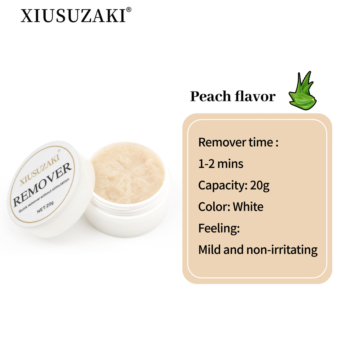 XIUSUZAKI Eyelash Extension Lash Glue Remover 20g Eyelash Glue Primer Adhesive Hardener  Fast Remove Strong Bond